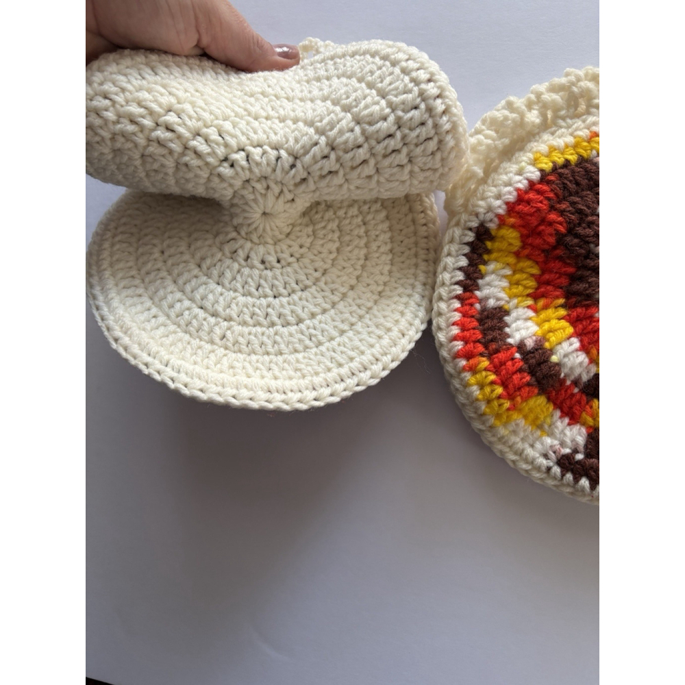 Handmade Crocheted Chicken/ Hen Kitchen Hot Pad /Pot Holder - Cottagecore Granny - Picture 5 of 9